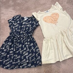 Guess Blue and White Peplum Sundress Sleeveless Casual